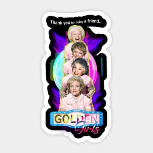 thank you golden girls Sticker